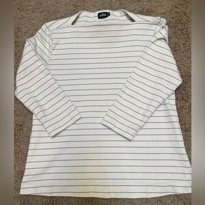 Kate Spade Cream and Black Striped Top